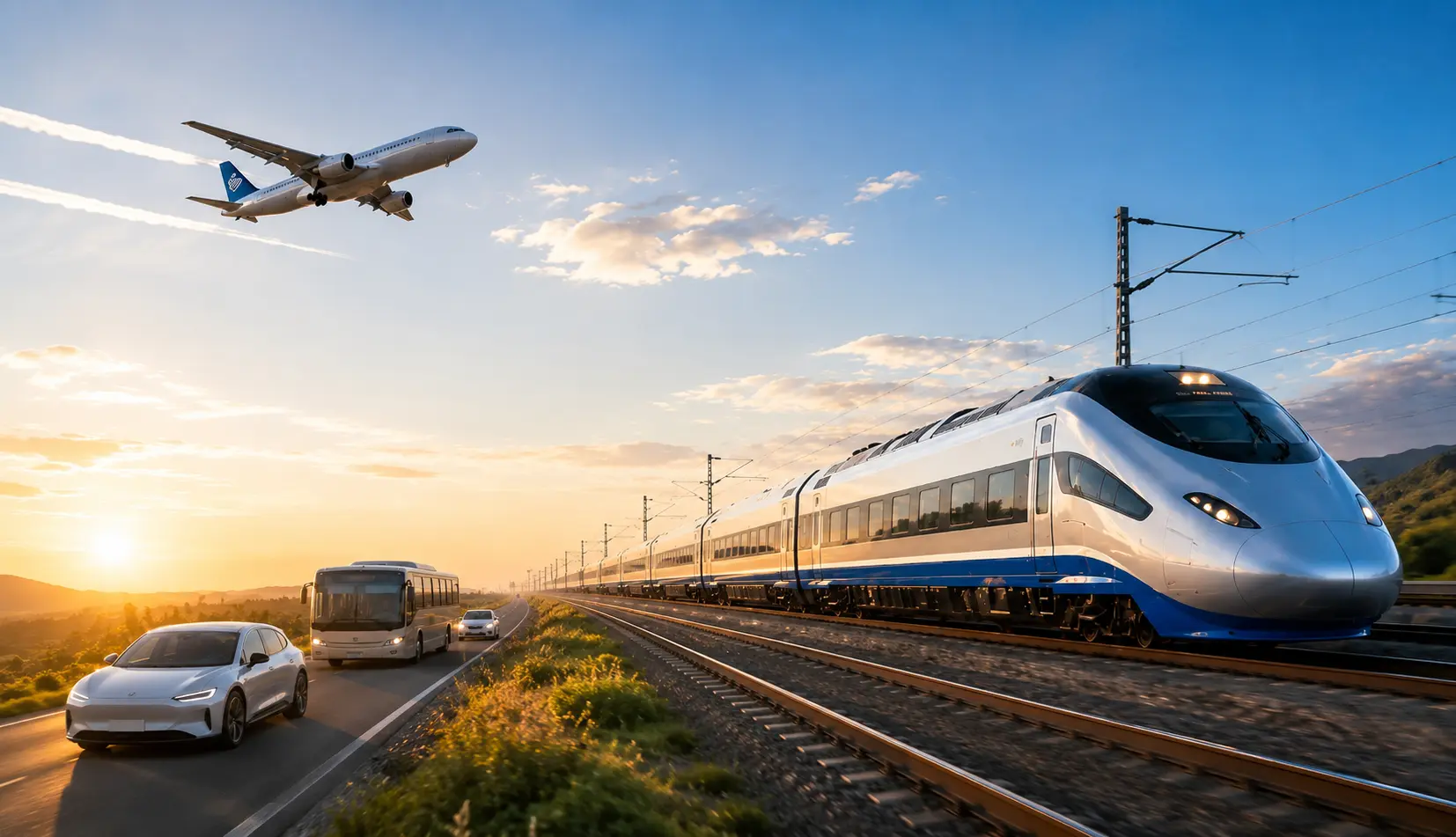 SUPRTECH high-speed locomotive background